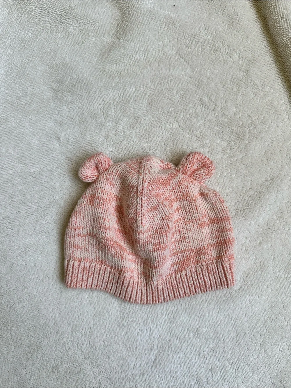Carter's Marled Light Pink Knit Baby Sweater Set